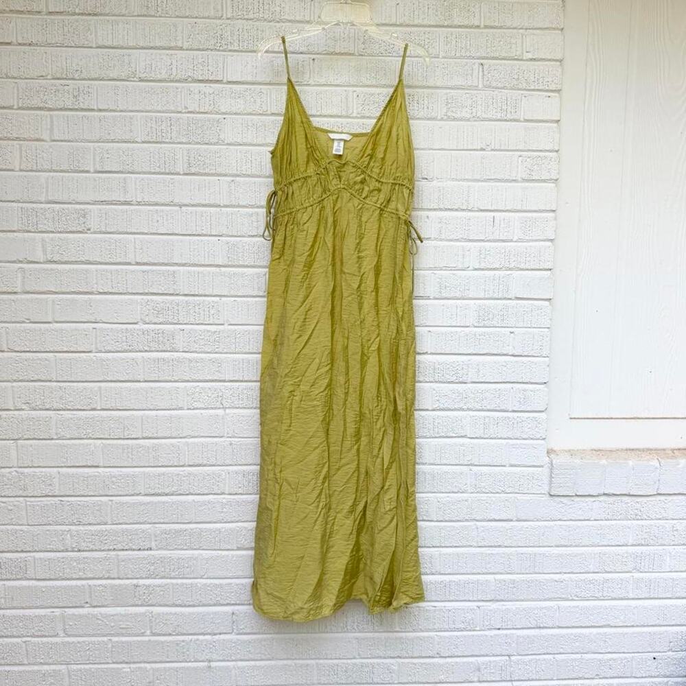 H&M Chartreuse Citron Green Maxi Dress